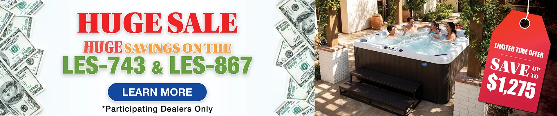 Calspas hot tub being used in a family setting - Lynn